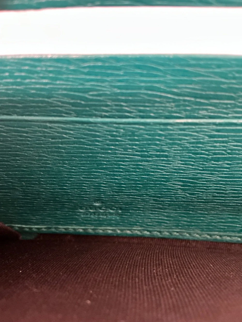 Gucci blooms green leather zippy wallet - Picture 8 of 11